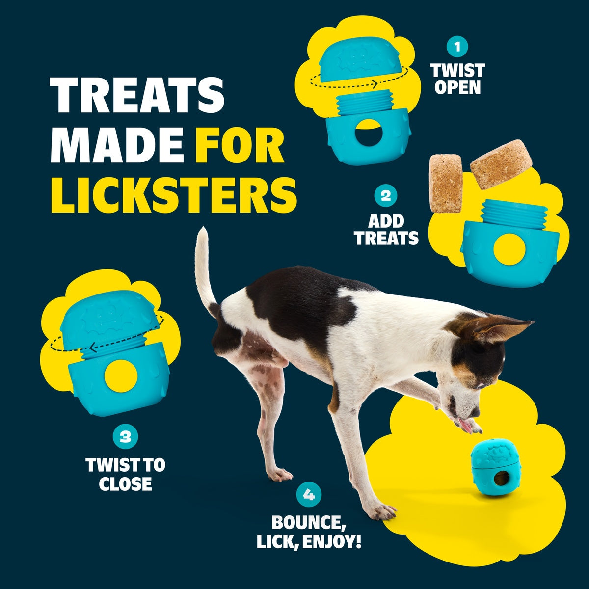 Licksters Treat Peanut Butter + Beef Treats 7 oz Refill - Image 4
