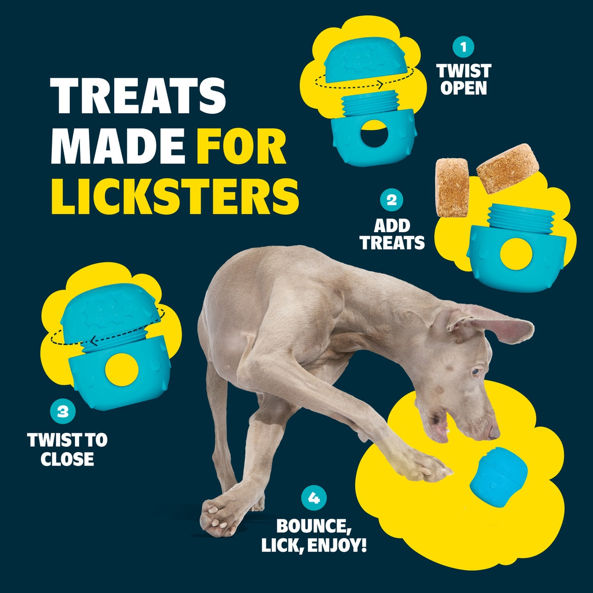 Licksters Treat Peanut Butter + Beef Treats 7 oz Refill - Image 11