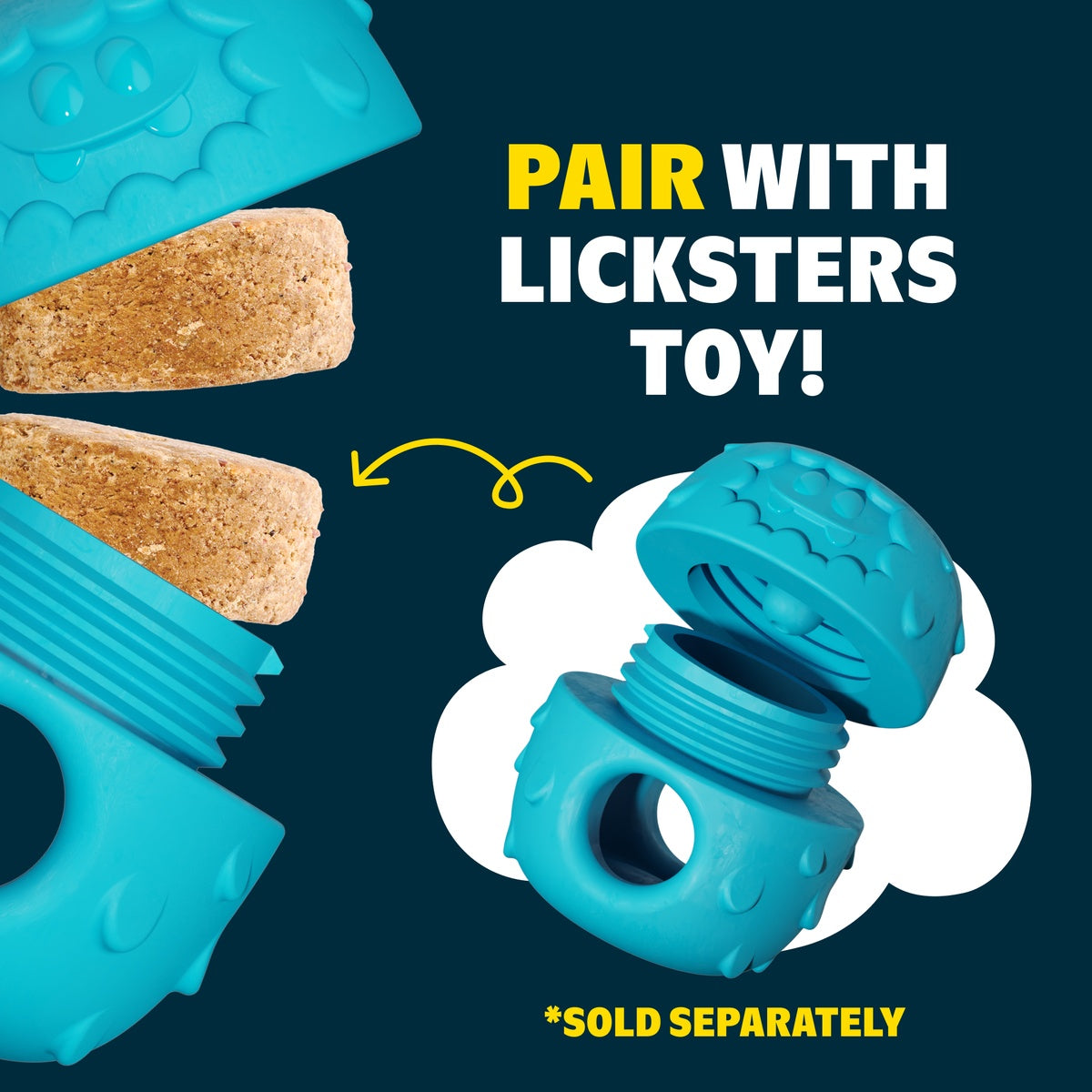 Licksters Treat Peanut Butter + Beef Treats 7 oz Refill - Image 13
