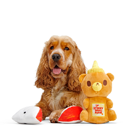 Squeaky New Year Bundle Plush Multi-Part Dog Toy - Image 5