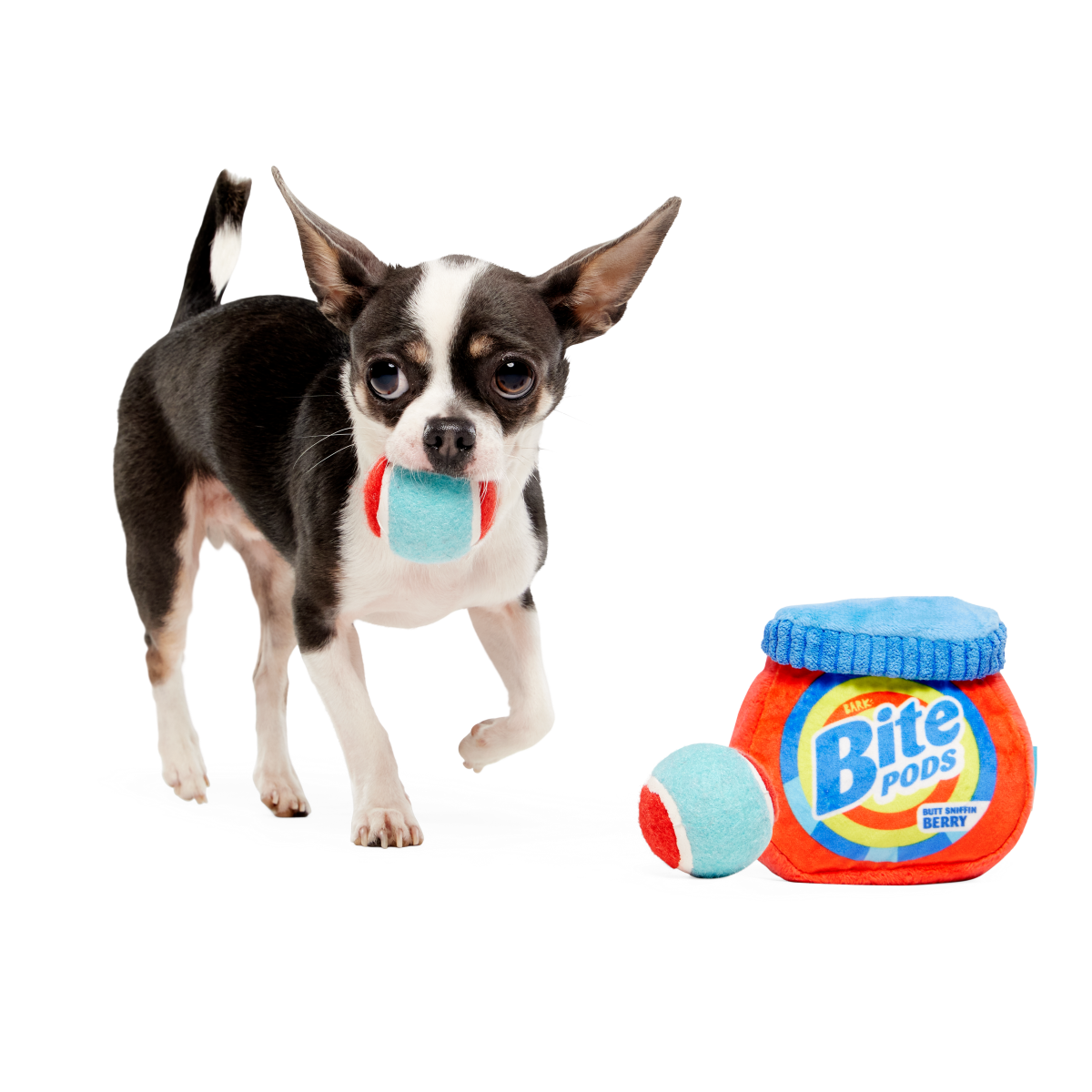 Bite Pods Plush Multi-Part + Fetch + Enrichment Dog Toy - Image 2