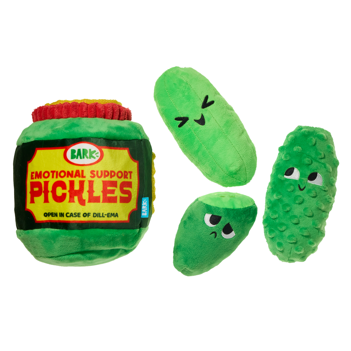 Dill-emma Squad Pickle Plush Extra-Large + Multi-Part Dog Toy - Image 5
