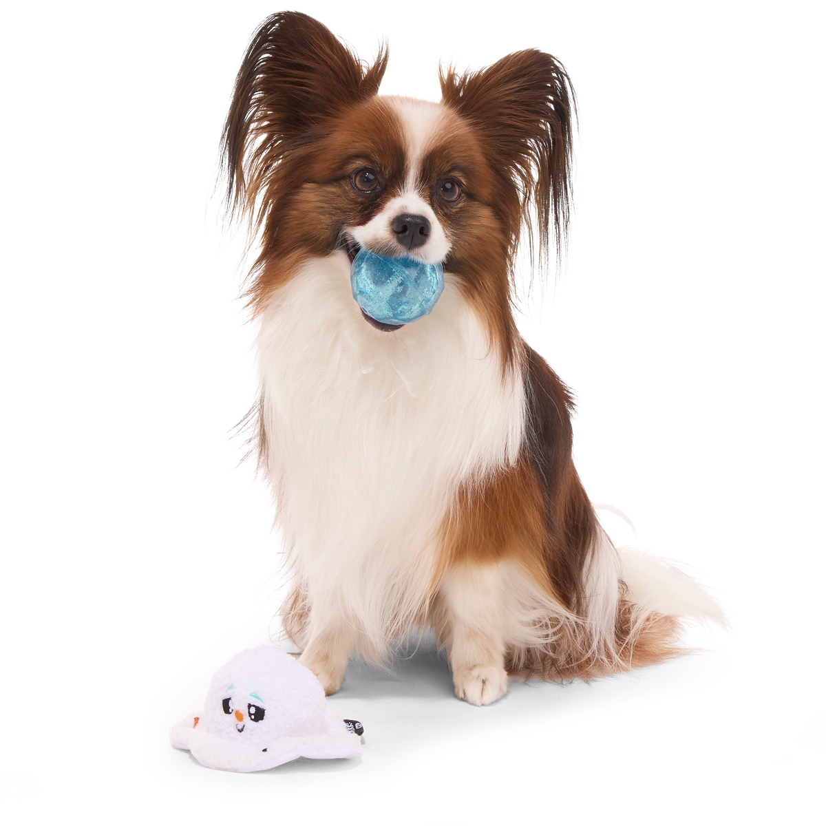 Slushy The Snowman Durable Super Chewer 2-in-1 Rip and Reveal Dog Toy - Image 3