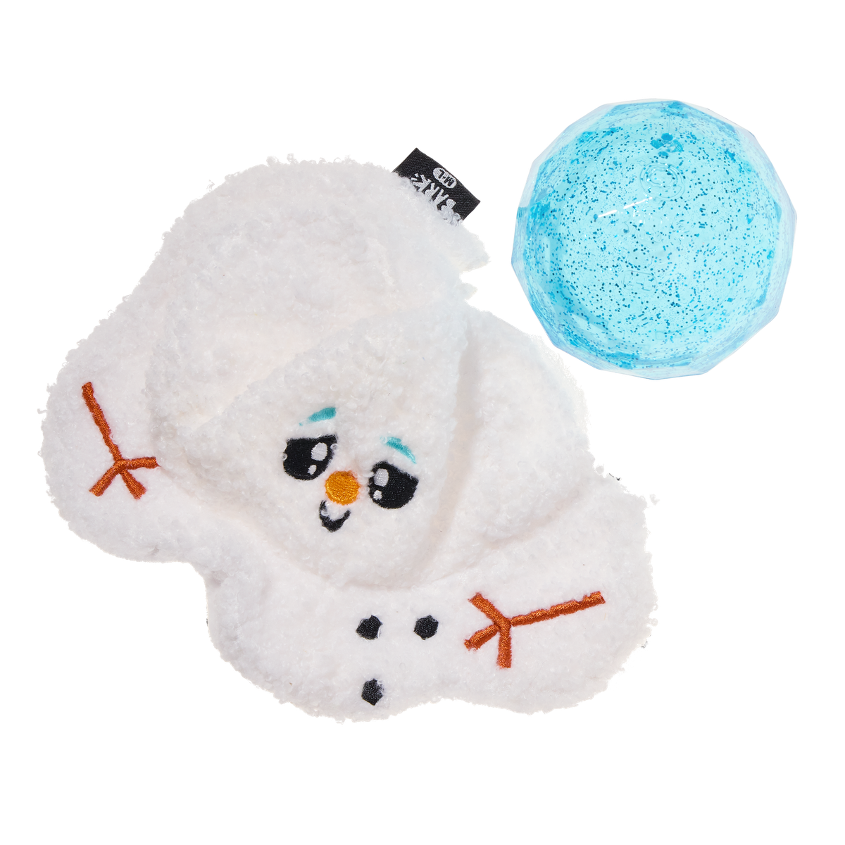 Slushy The Snowman Durable Super Chewer 2-in-1 Rip and Reveal Dog Toy - Image 2