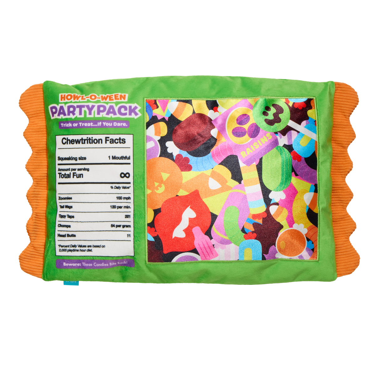 Chomp-Size Candy Pack Plush Extra-Large + 2-in-1 Dog Toy - Image 7