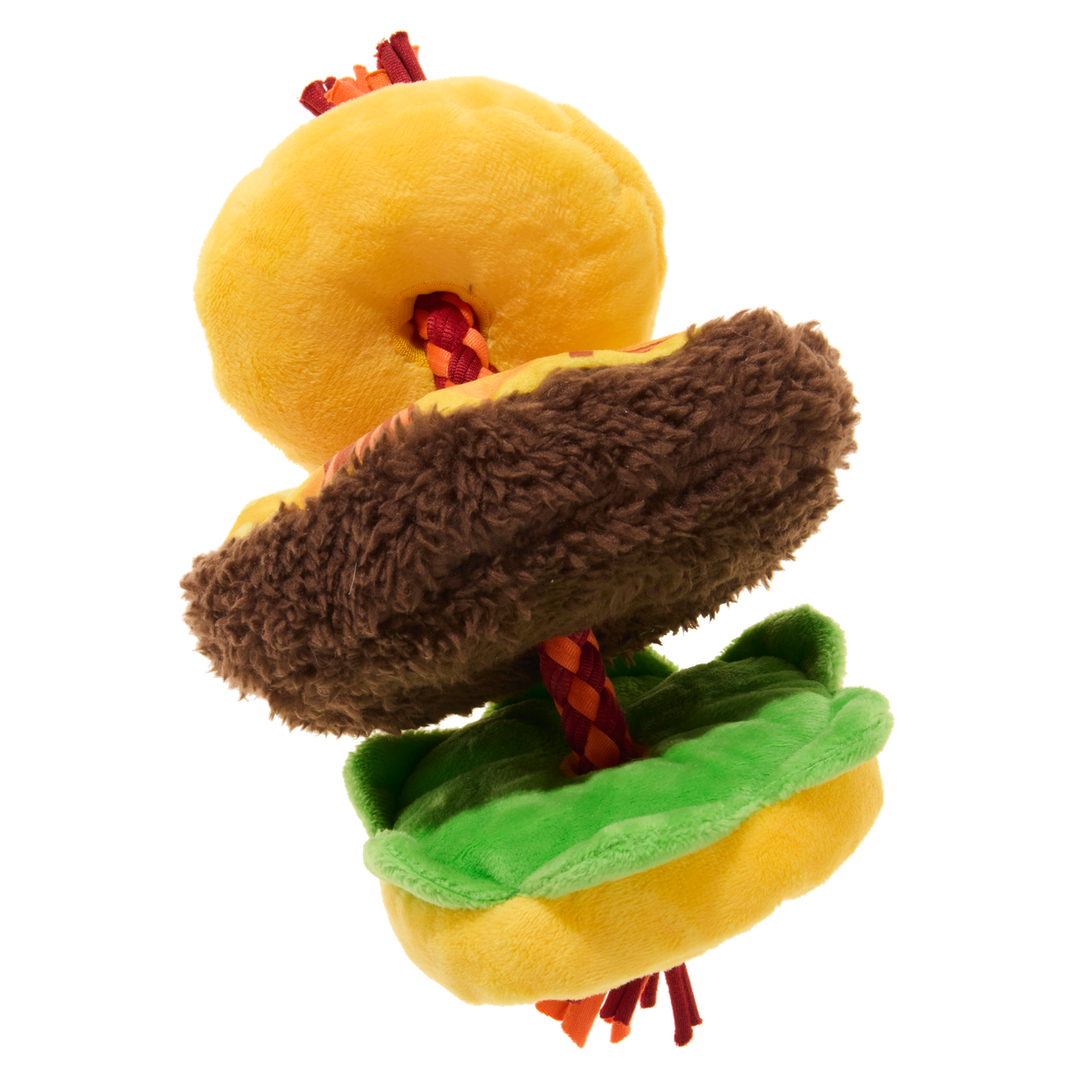 Barkin' Cheese Burger Plush Tug Dog Toy - Image 7