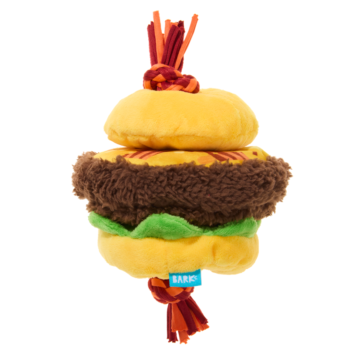 Barkin' Cheese Burger Plush Tug Dog Toy - Image 6
