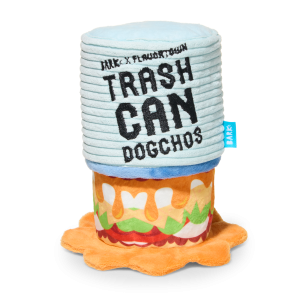 Trash Can Dogchos Plush Multi-Part + Enrichment Dog Toy
