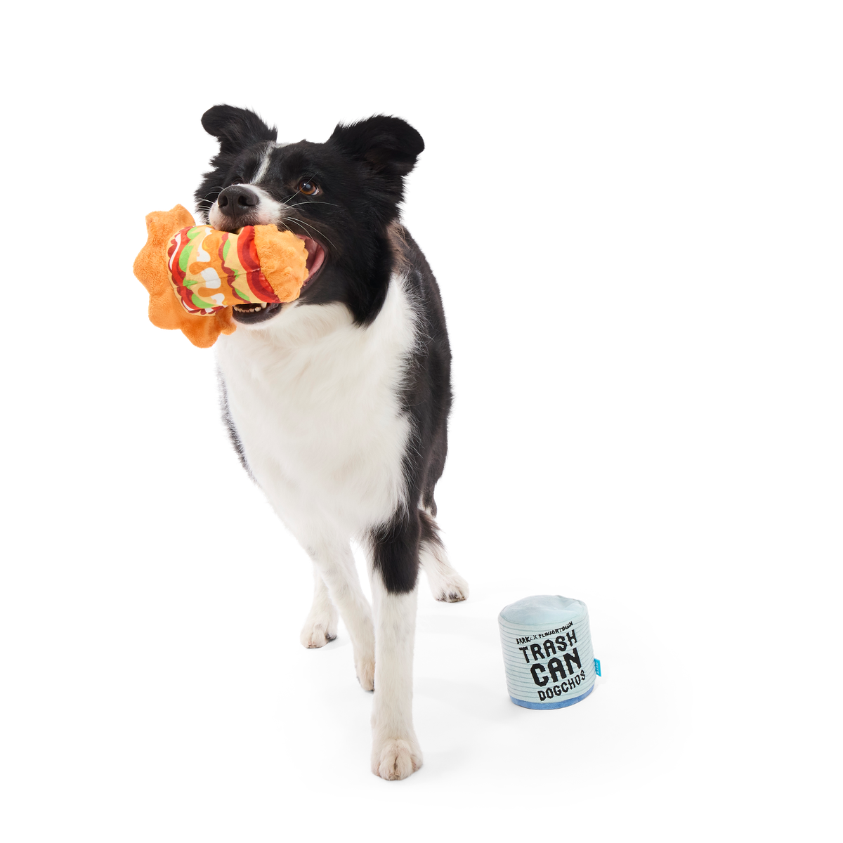 Trash Can Dogchos Plush Multi-Part + Enrichment Dog Toy - Image 3