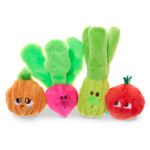 Garden Party Plush Multi-Part Tug + Fetch Dog Toy
