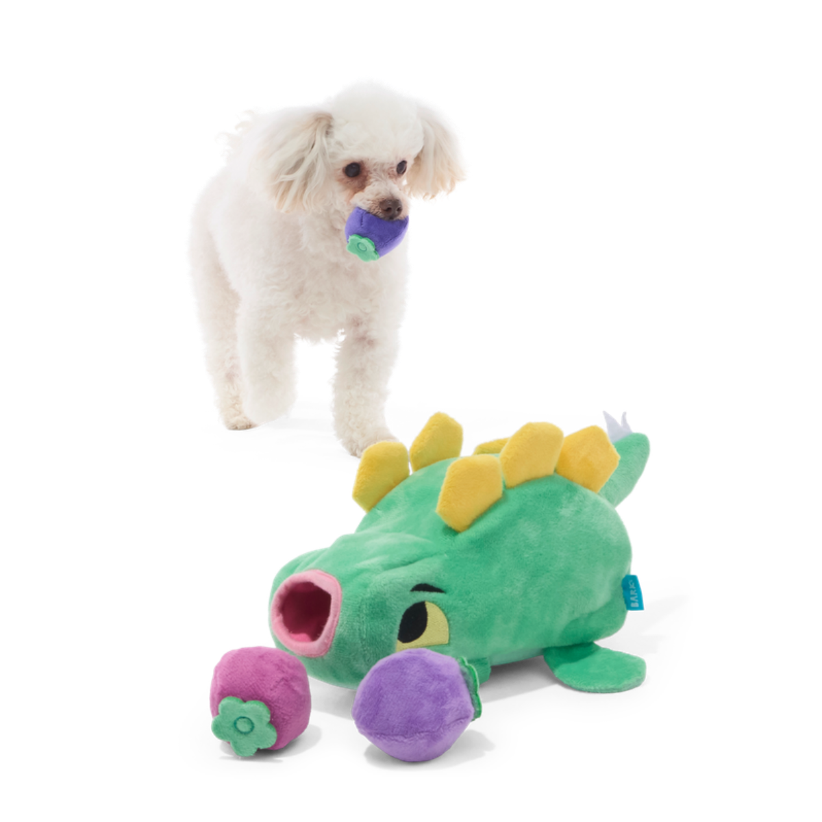Berry Hungry Bernard Plush Multi-Part + Enrichment Dog Toy - Image 3