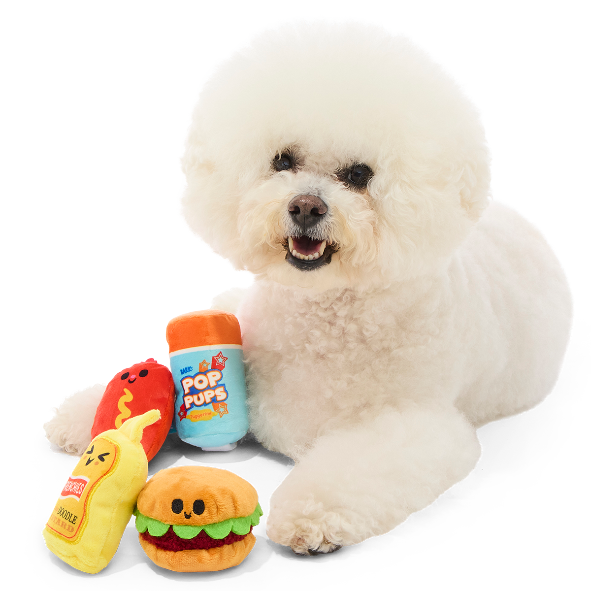 The Bark-B-Q Bunch Plush Multi-Part Dog Toy - Image 4