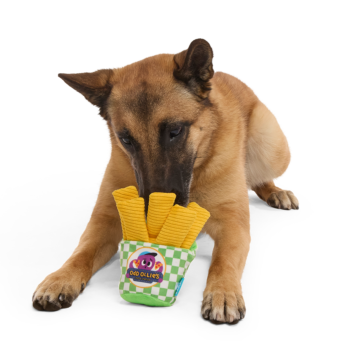 Crinkle Mutt Fries Plush Tug + Enrichment Dog Toy - Image 2