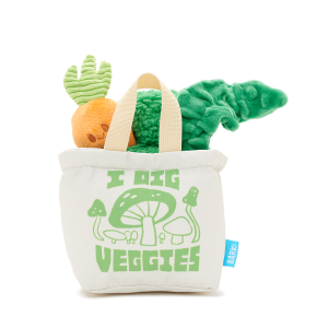 Dig These Veggies Plush Tug + Enrichment Dog Toy