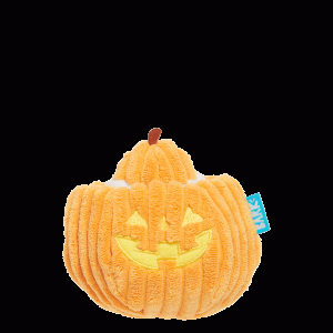 Eek-a-Boo Pumpkin Plush Enrichment Dog Toy