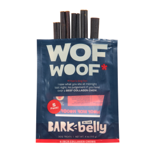 Beef Collagen Dog Chews. 5 Ct