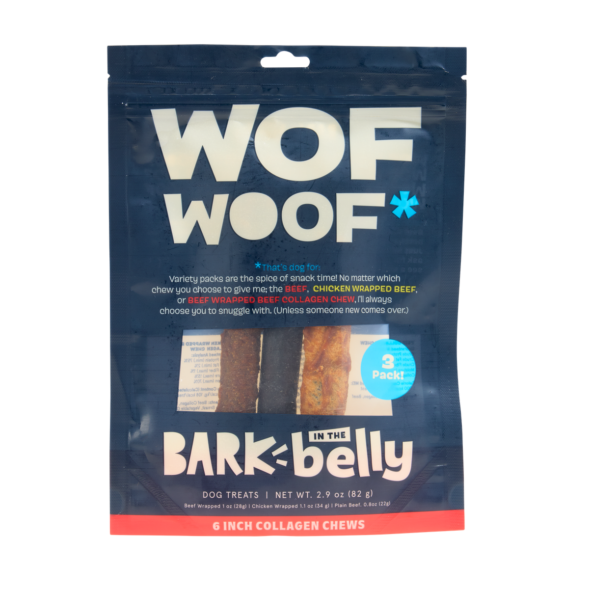 Variety Pack Collagen Dog Chews. 3 Ct - Image 8