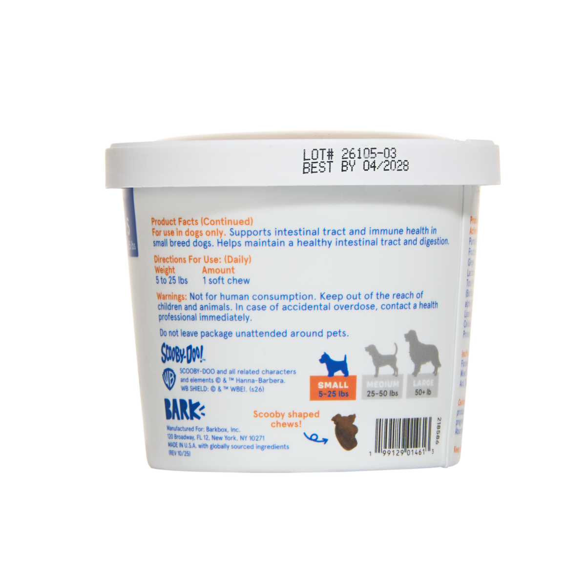 Scooby-Doo™ Digestive Dog Treat Supplements. 30 Ct - Image 4