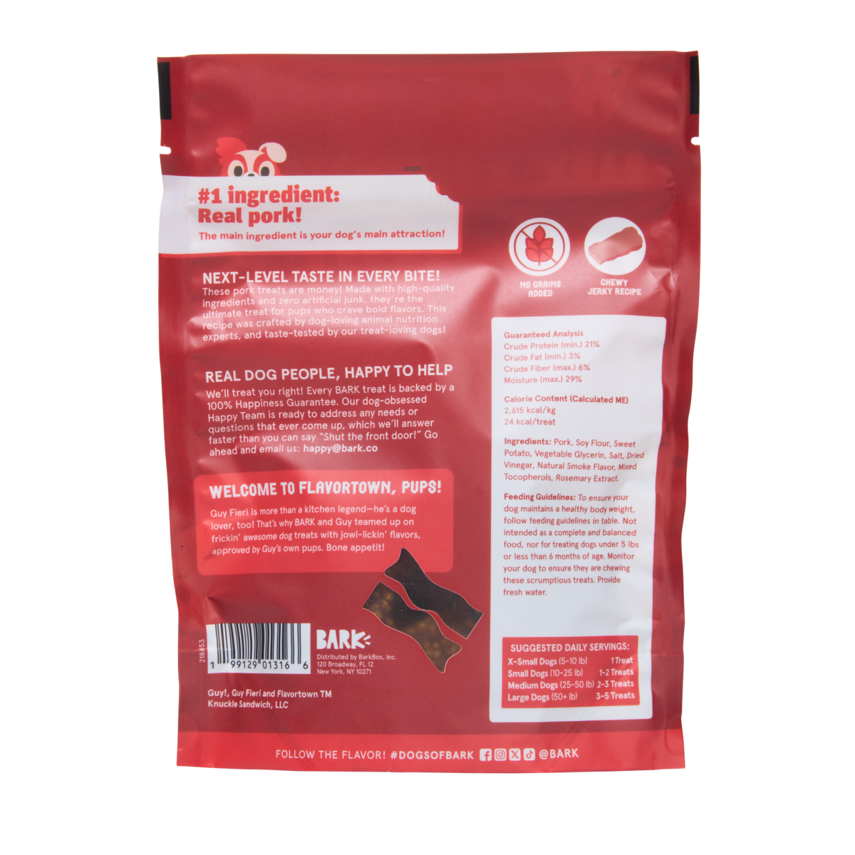 Hog Wild Porky Bars Jerky Dog Treats. 4 oz - Image 4