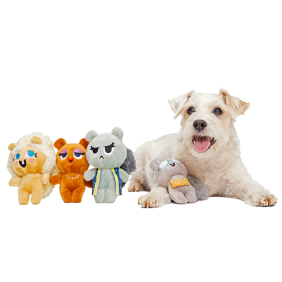 Golden Squirrels Plush Multi-Part Dog Toy - Image 3