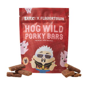 Hog Wild Porky Bars Jerky Dog Treats. 4 oz