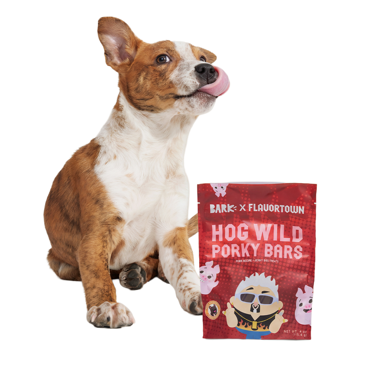 Hog Wild Porky Bars Jerky Dog Treats. 4 oz - Image 2