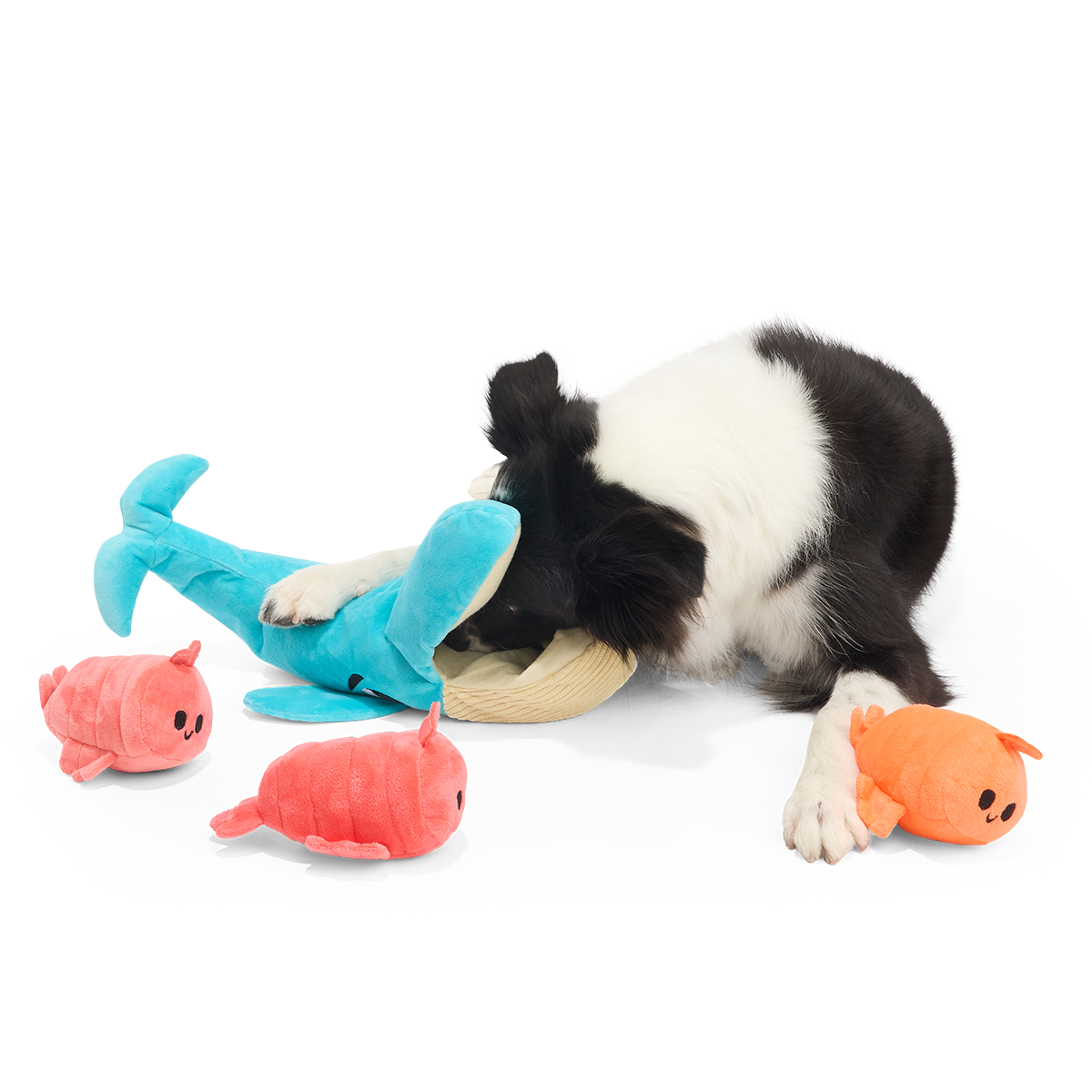 Hungry Hungry Humpback Plush Extra-Large + Multi-Part + Enrichment Dog Toy - Image 4