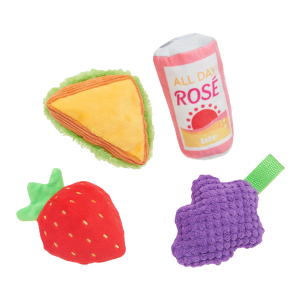 Licknic Pack Plush Multi-Part + Tug Dog Toy