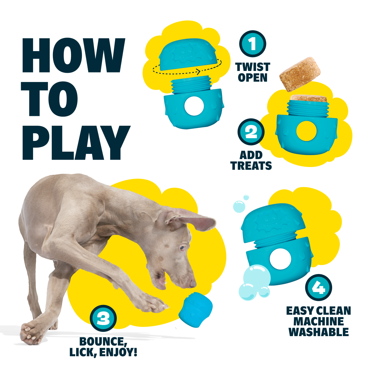 Licksters: Starter Kit (Toy + 2 Treat Sample Pack) - Image 8