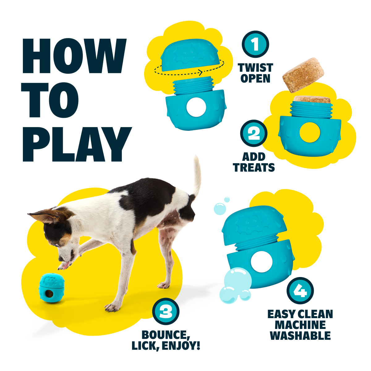 Licksters Treat Dispensing Dog Toy - Image 3