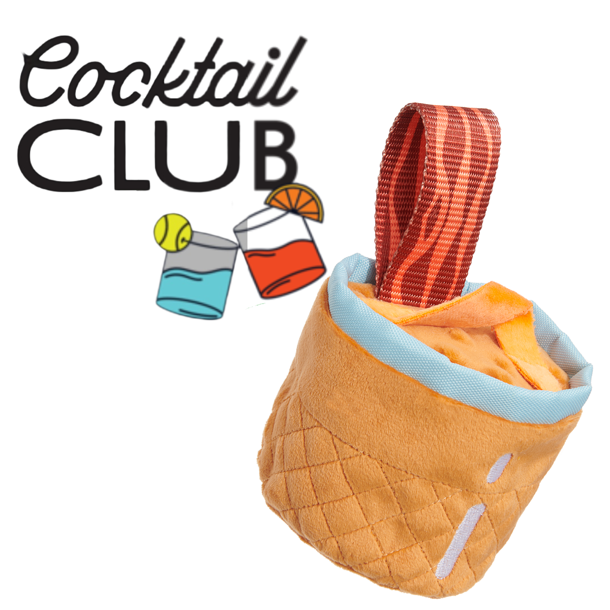 Cocktail Club. Plush Cocktail Monthly Dog Toys