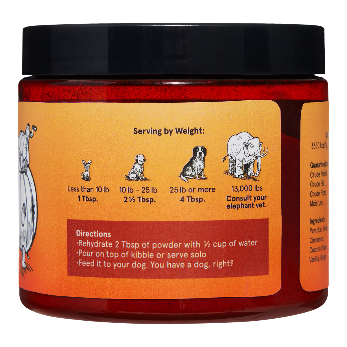 Pumpkin Spice. And Everything Nice Vegetarian Dog Food Meal Topper. 6.1 oz - Image 10