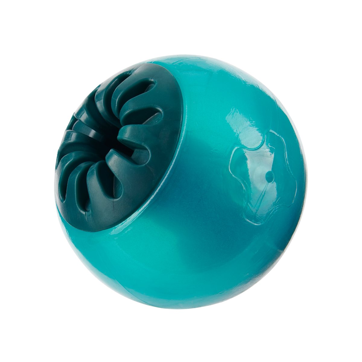 Teal Vortex Super Chewer Durable Enrichment + Fetch Dog Toy