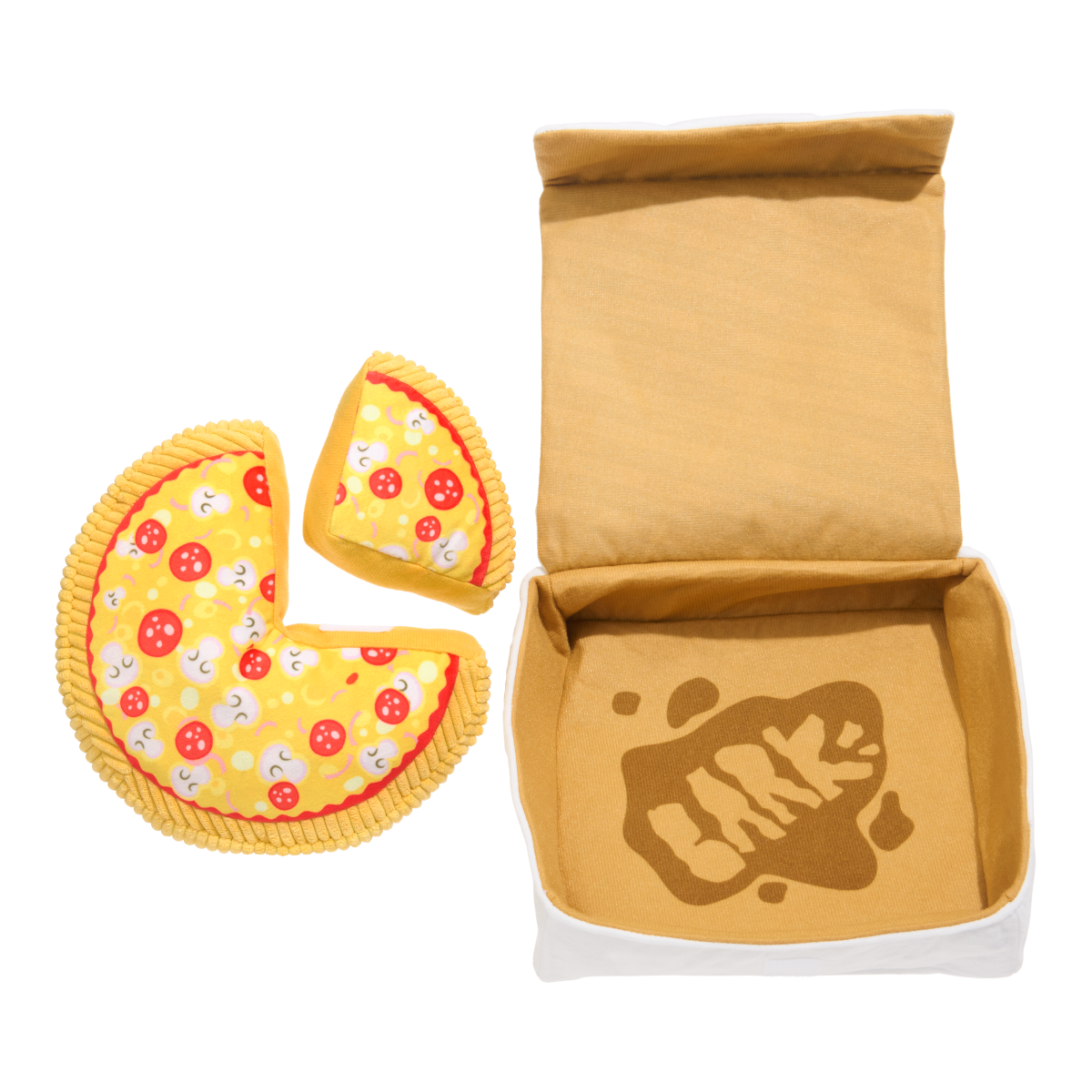 Pizza Pawty Plush Multi-Part + Enrichment Dog Toy - Image 5