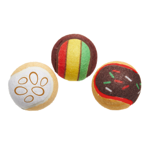 Ballscoti Cookies Plush Multi-Part Fetch Dog Toy