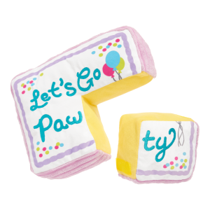 Piece Of Sheet Cake Plush Multi-Part Dog Toy