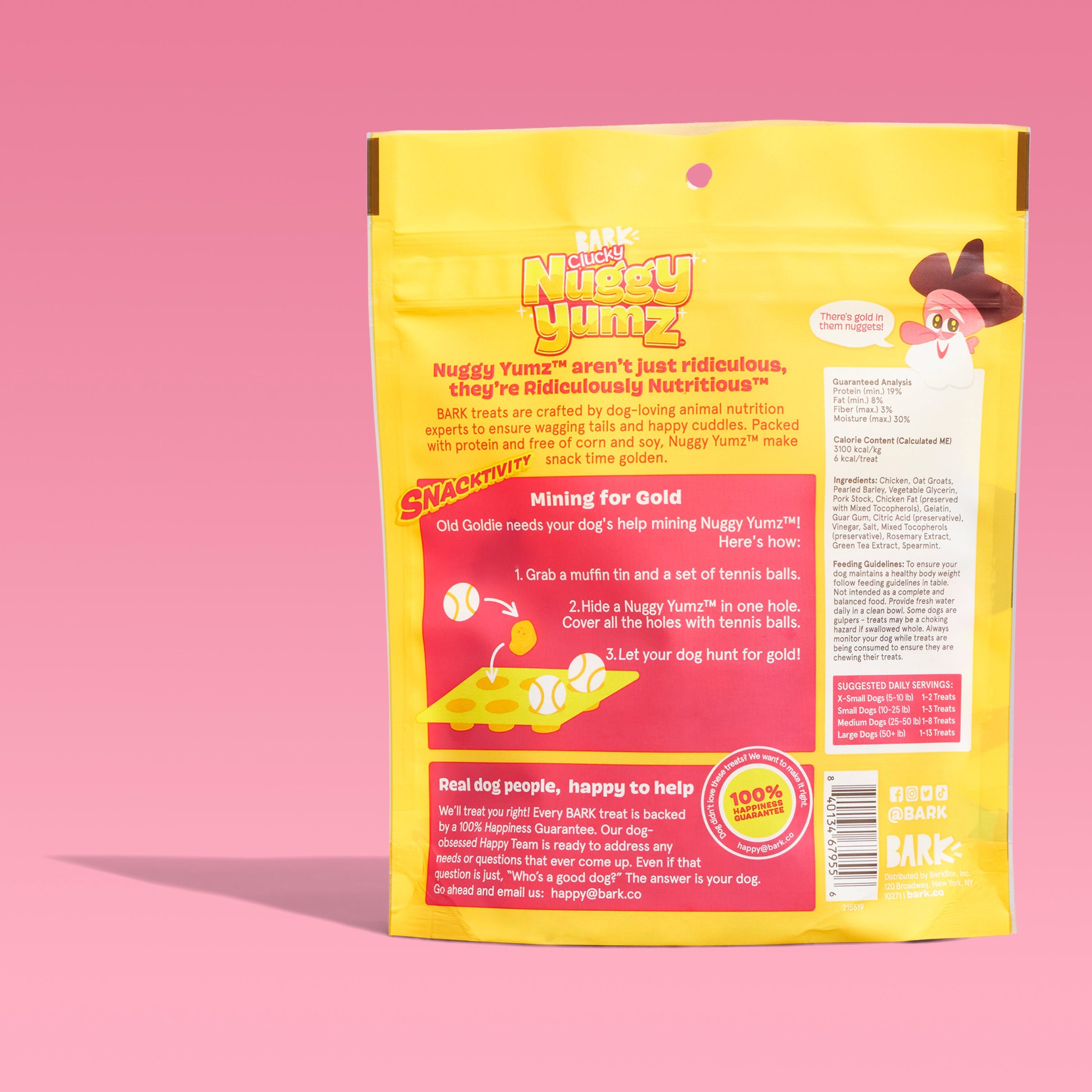 Clucky Nuggy Yumz™ Chicken Soft & Chewy Dog Treats. 10 oz - Image 2