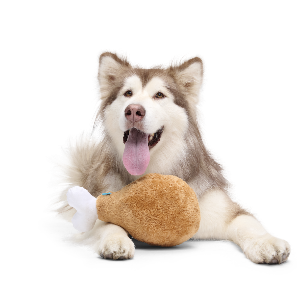 Mammoth Drumstick Plush Extra-Large Dog Toy - Image 4