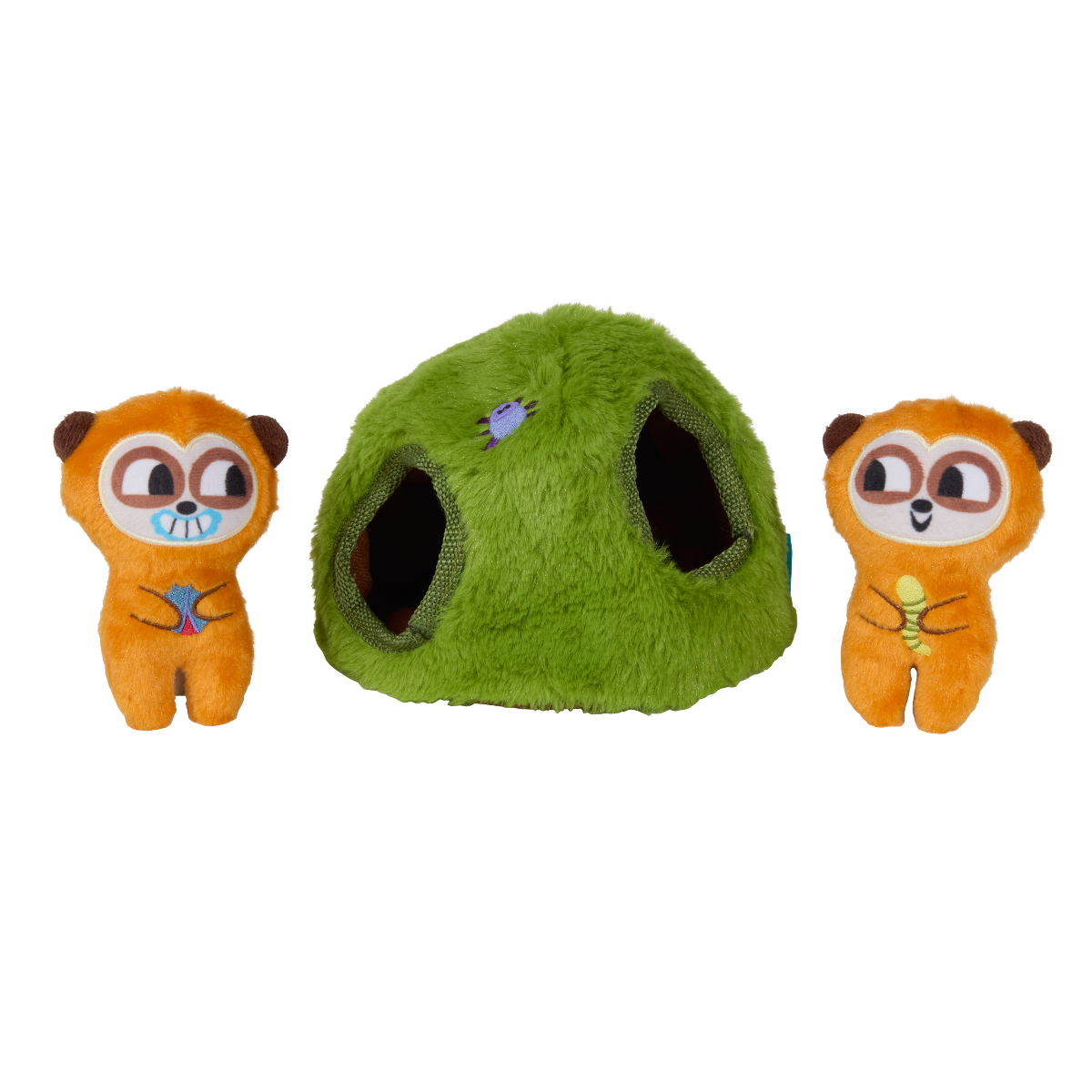 Mchanga & Mwanga Meerkat Plush Multi-Part + Enrichment Dog Toy