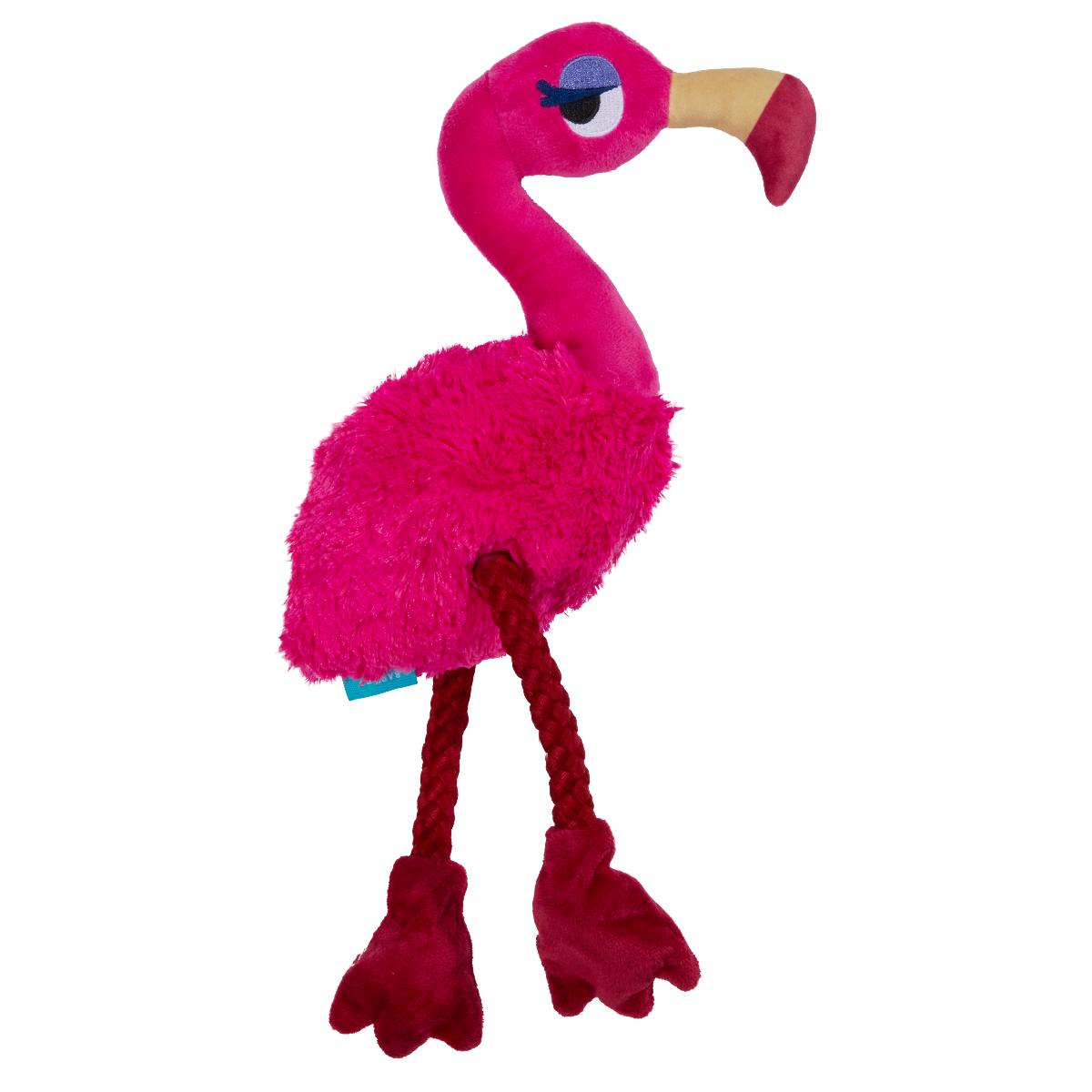Fahari Flamingo Plush Extra-Large + Tug Dog Toy - Image 5