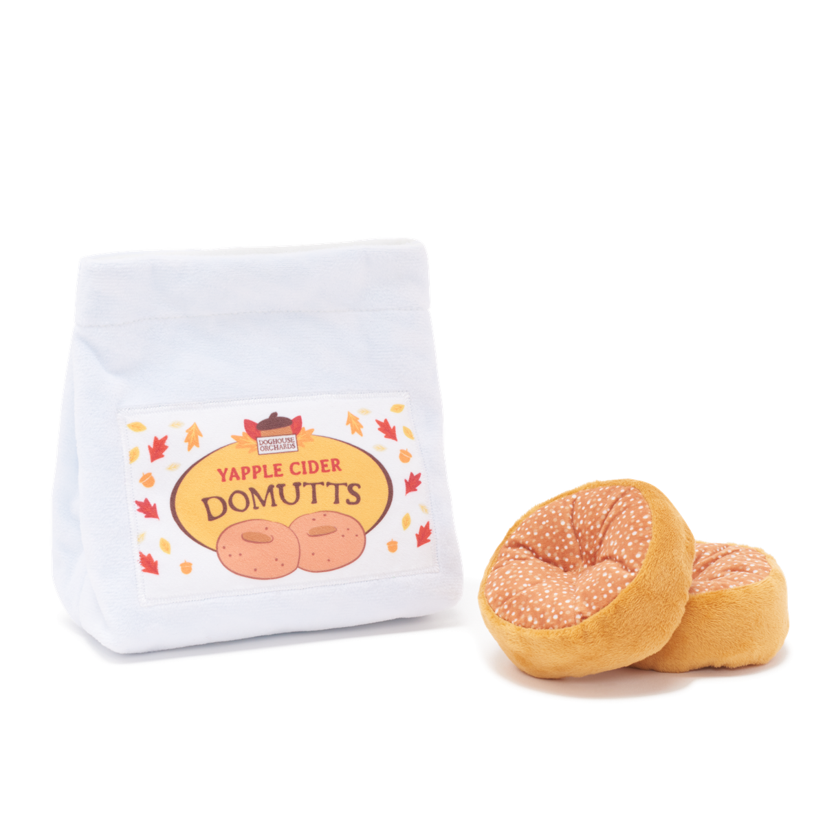 Apple Cider Domutts Plush Multi-Part + Enrichment Dog Toy - Image 6