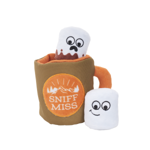 Ruffin It Mug Plush Multi-Part + Enrichment Dog Toy
