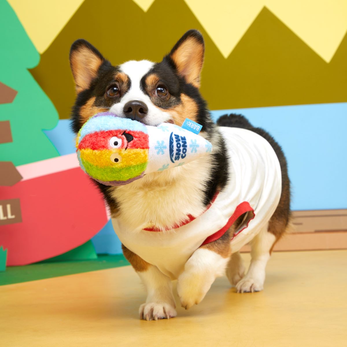 Throw Cone Plush Dog Toy - Image 2