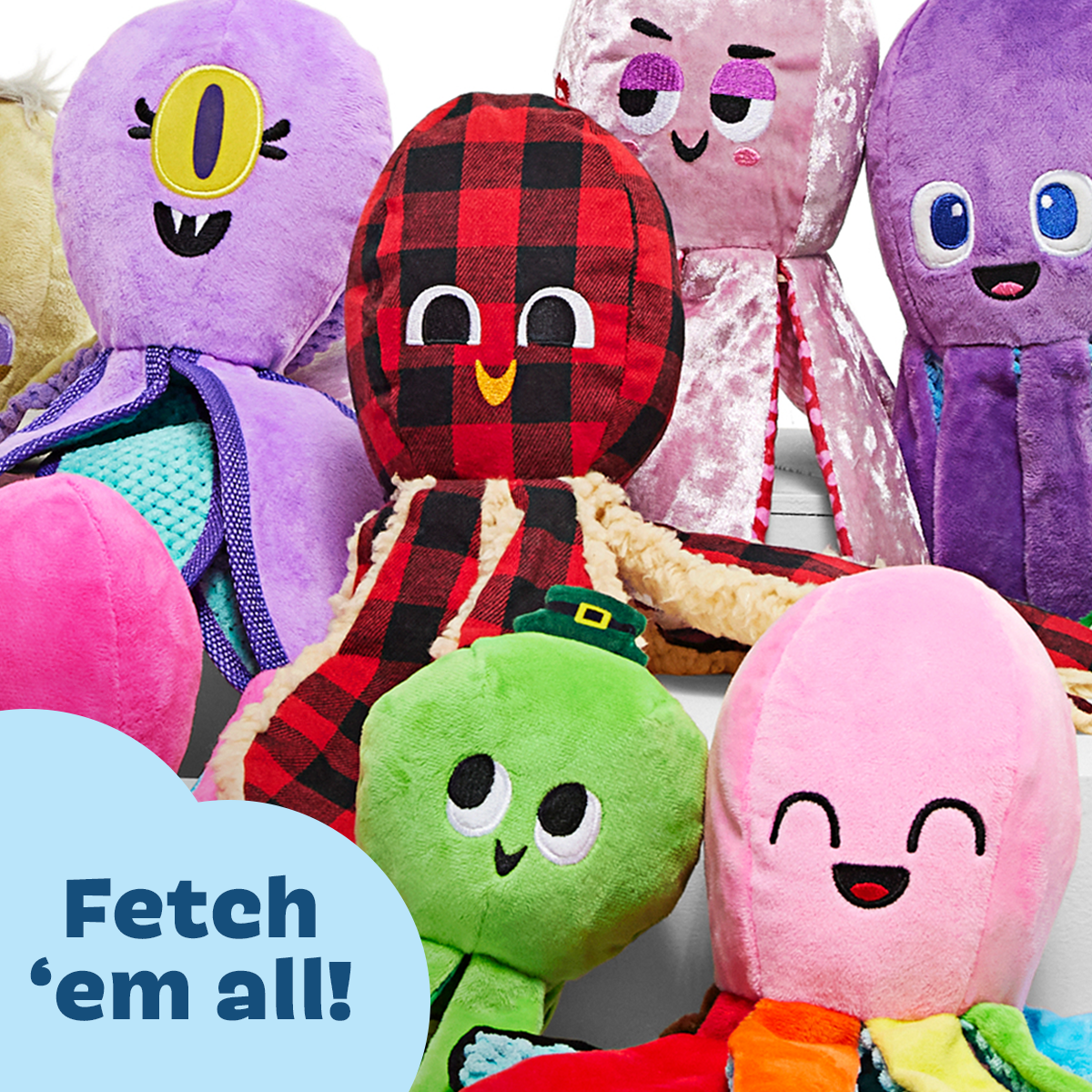 Ollie the Octopus Club. Plush Tug Monthly Dog Toys - Image 7