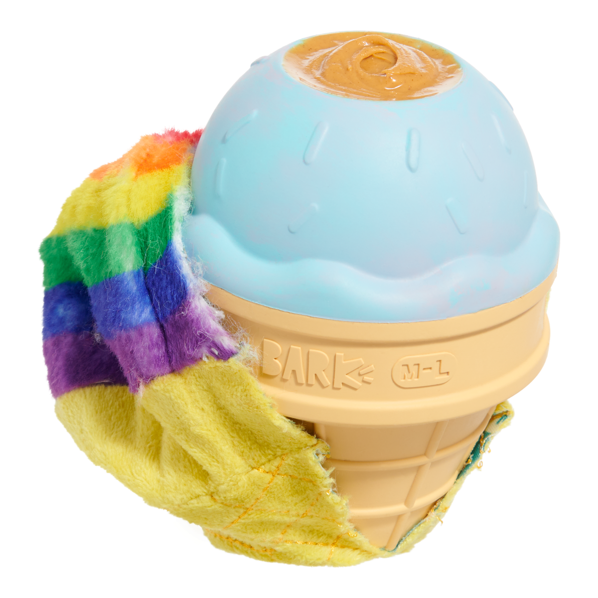 Rainbow-wow Sherbert Super Chewer Durable 2-in-1 + Enrichment Dog Toy - Image 7