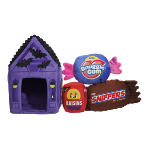 Squeak Street Trick-or-Treat Plush Multi-Part Dog Toy