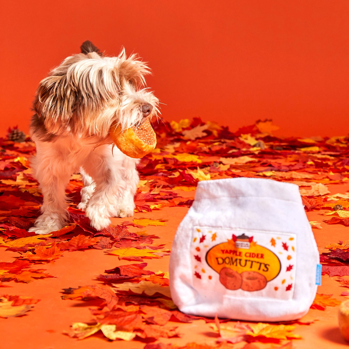 Apple Cider Domutts Plush Multi-Part + Enrichment Dog Toy - Image 3