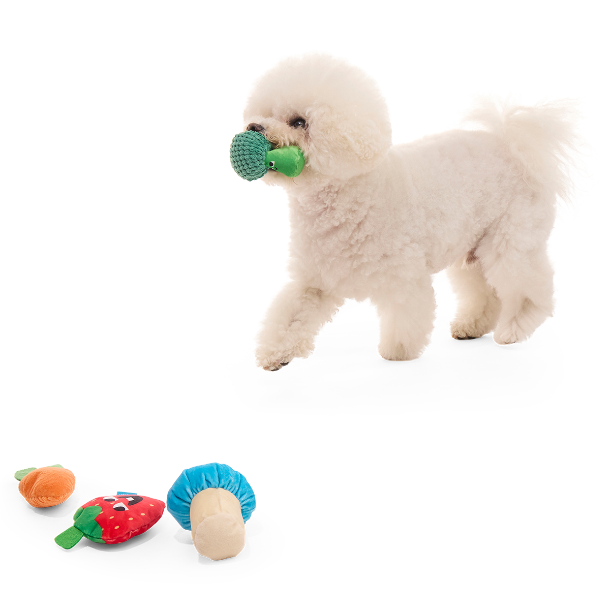 Veggie Patch Pals Plush Multi-Part Dog Toy - Image 5