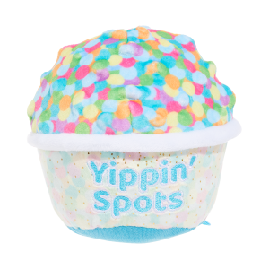 Yippin' Spots Ice Cream Plush Fetch Dog Toy