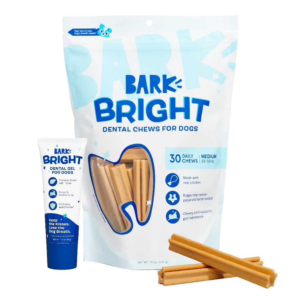 Bright Original Dental Kit. 30 Ct Chews + Toothpaste